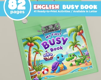 Peuter druk boek afdrukbaar voor 2 jaar - Preschool Learning Binder - Quiet Book - Montessori-activiteiten - educatieve printables - downloaden