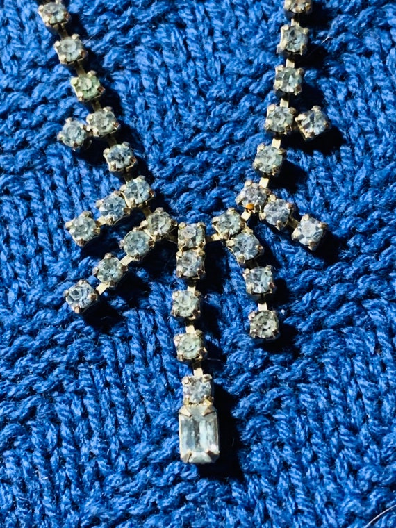 Baby Blue Geometric Rhinestone Demure Bracelet 5 … - image 8