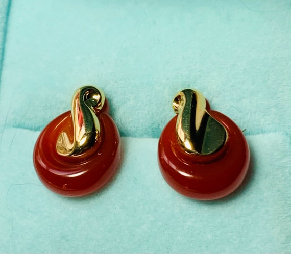 Avon 1981 "Color Change Convertible" Post Earring… - image 1