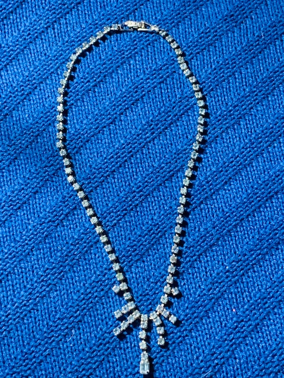 Baby Blue Geometric Rhinestone Demure Bracelet 5 … - image 9