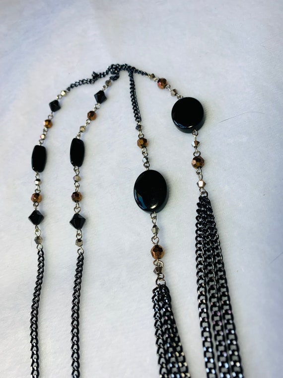 Lia Sophia Black Beads, Copper Beads, Black Chain… - image 5