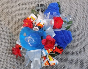 baby washcloth corsage