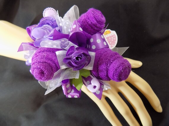 baby washcloth corsage