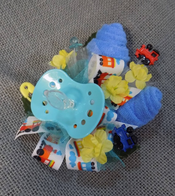 baby washcloth corsage