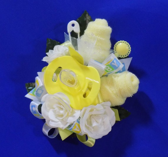 baby washcloth corsage