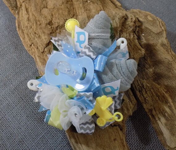 baby washcloth corsage