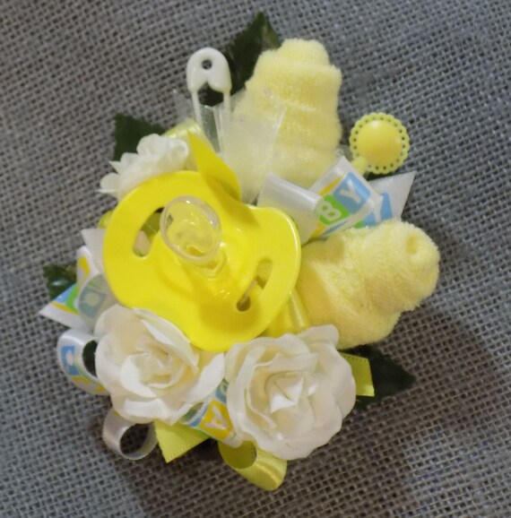 baby washcloth corsage