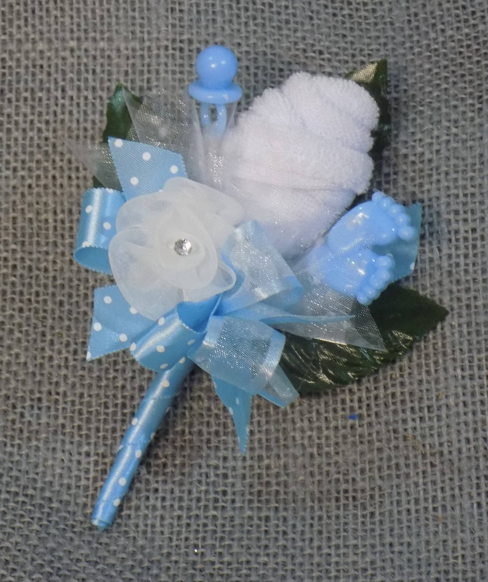Baby Boy Shower Boutonniere FatherToBe GrandmotherToBe Etsy