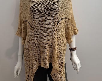 Crochet Granny Square Top Pattern: Made-to-Measure Blouse (PDF Digital Download)