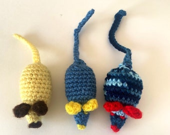 how to crochet a cat toy mouse pattern tutorial, amigurumi