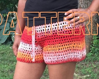 crochet PATTERN, crochet shorts, crochet boy shorts pattern tutorial