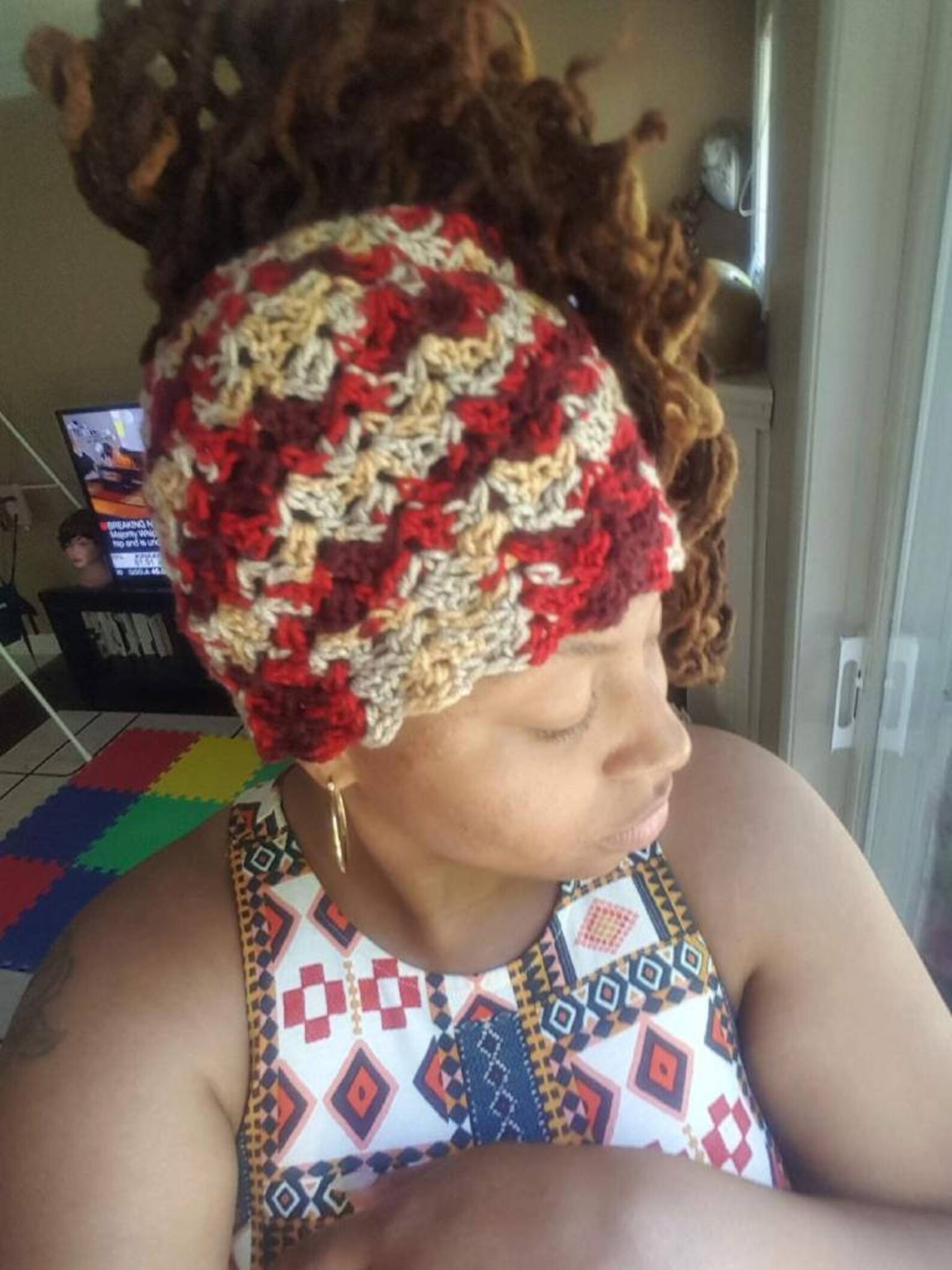 Crochet Rasta Messy Bun Ponytail Hat Pattern: Easy Beginner, PDF ...