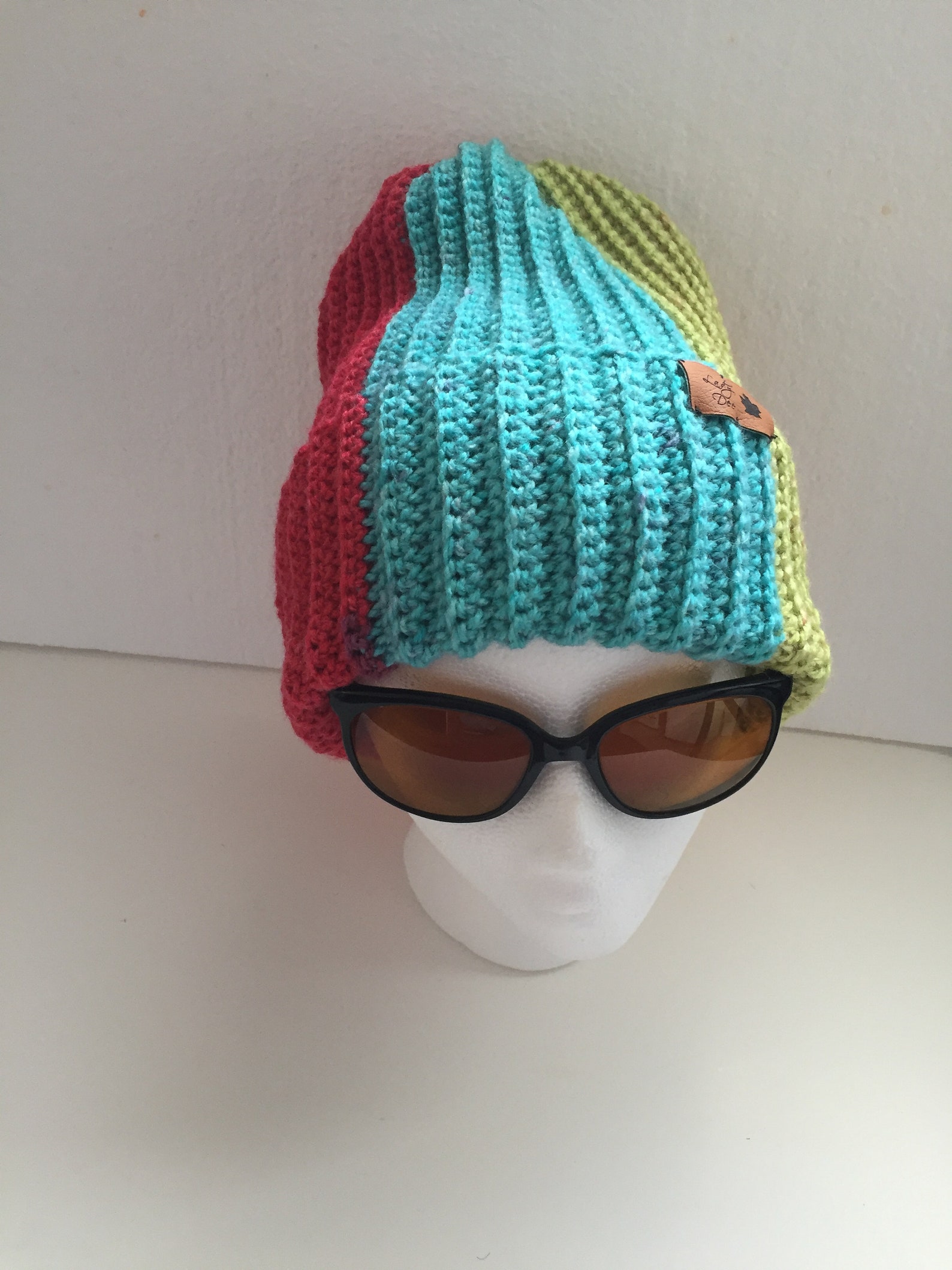 Crochet ribbed brim hat pattern winter toque easy beginner Etsy