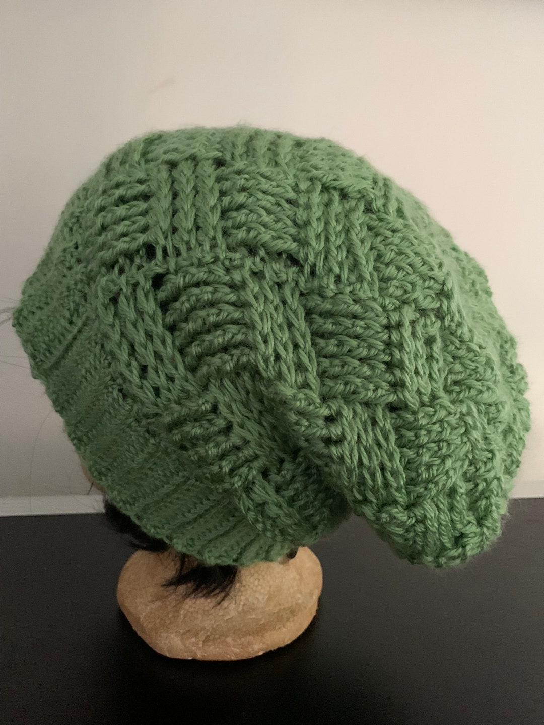 Crochet Basket Weave Slouchy Beanie Hat Pattern Tutorial, 3 Sizes Etsy