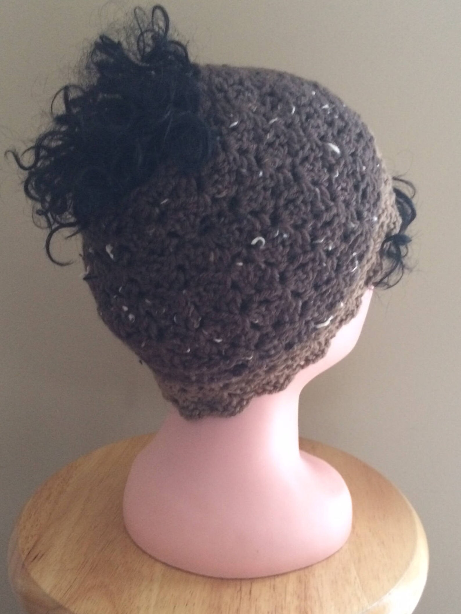 Crochet Rasta Messy Bun Ponytail Hat Pattern: Easy Beginner, PDF ...
