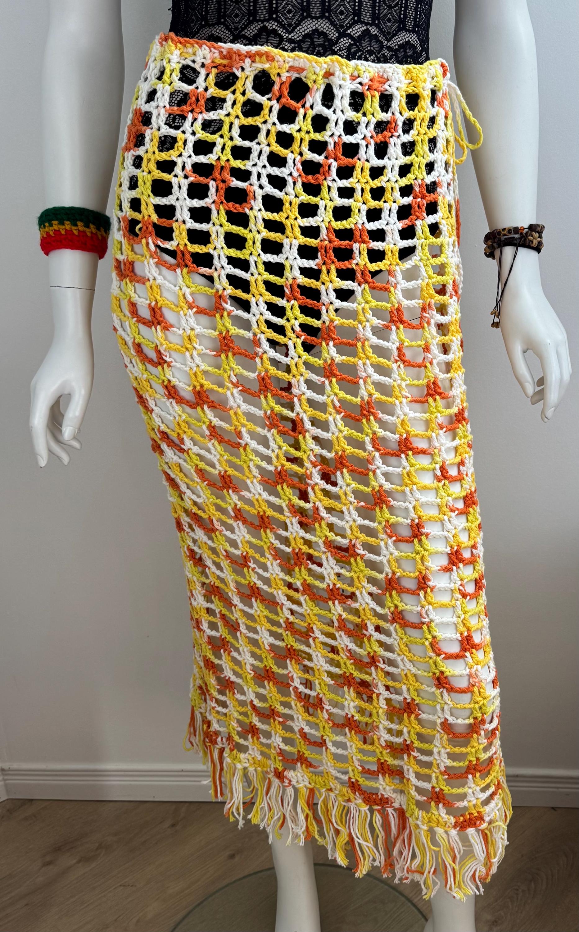 Crochet Dress or Skirt PATTERN: Easy Swimsuit Cover-up (PDF Digital Download)