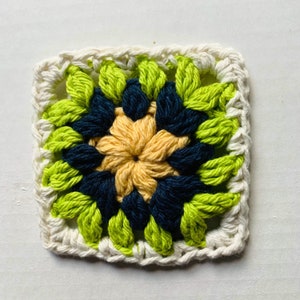 PATTERN, Crochet Sunburst Puff Stitch Granny Square, how to, easy beginner, PDF, digital download