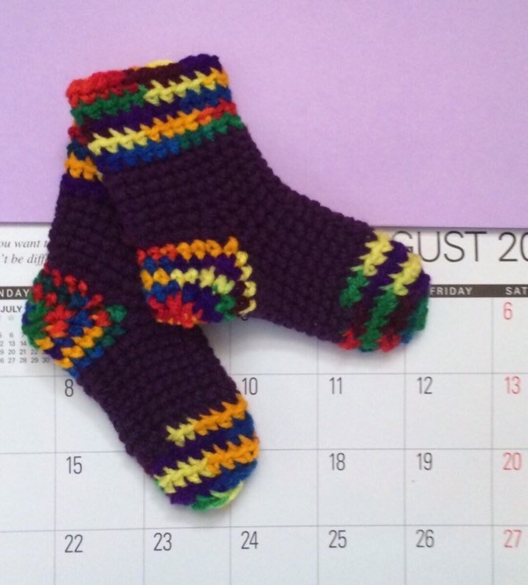 Crochet Baby Socks Pattern Tutorial Easy Beginner My First Etsy