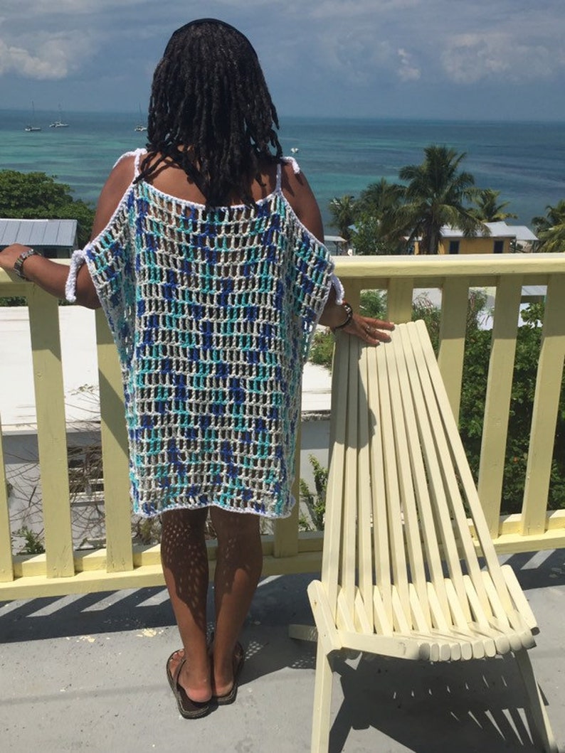 Crochet Swimsuit Coverup Dress Pattern Tutorial Etsy