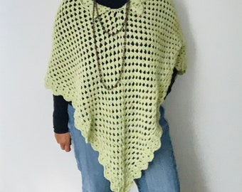 crochet poncho, women’s clothing