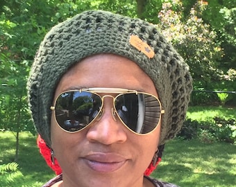 Crochet Pan African Dread Tam Pattern: RBG Slouchy Hat (PDF Download