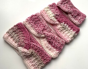 Crochet Twist Knot Headbands Pattern: easy beginner, 4 sizes, PDF, digital download