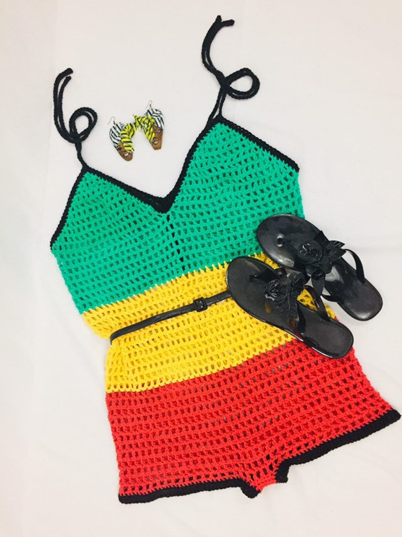 rasta swimsuit cover up