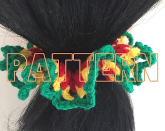 Rasta Crochet Scrunchie Pattern: 3 Designs (PDF Digital Download