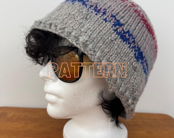 Knit Bucket Hat PATTERN for Beginners: Unisex All-Season (PDF Download)