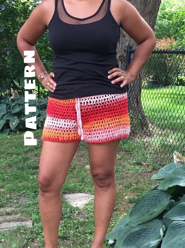 Easy crochet shorts pattern boy shorts casual cotton Etsy