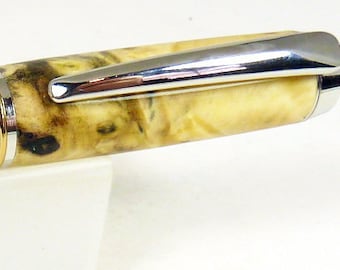 Beautiful Gentleman's Rollerball Pen With Buckeye Burl - Free Shipping