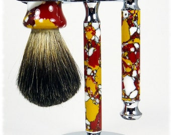 Gillette Men's Shaving Set Mookalite Tru Stone- Free Shipping Priority Mail