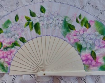 hand painted spanish fan, abanico pintado a mano, ventaglio, eventail