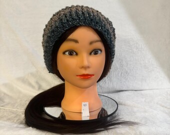 Hand crocheted Slouchy Hat for braids, dreadlocks, etc.