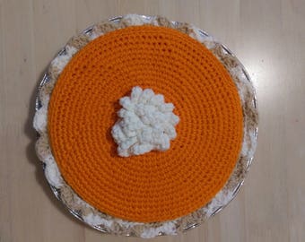 Pumpkin Pie Covered Candy Dish Crochet