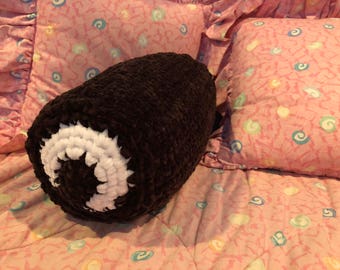 Yodel pillow Food Pillow Swiss Roll Neck Roll Crocheted Creme filled chocolate cake pillow