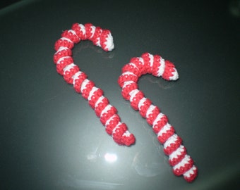 Candy Canes - Crochet - Ornaments - Decorations