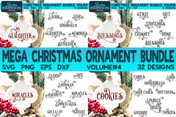 Download Mega Christmas Ornament Bundle Vol3 Christmas Svg Bundle Etsy