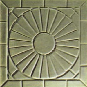 SUNBURST SQUARE PAVING mold, concrete mold, concrete mold stepping stone, paving stone mold, concrete mold paver, stepping stone mold