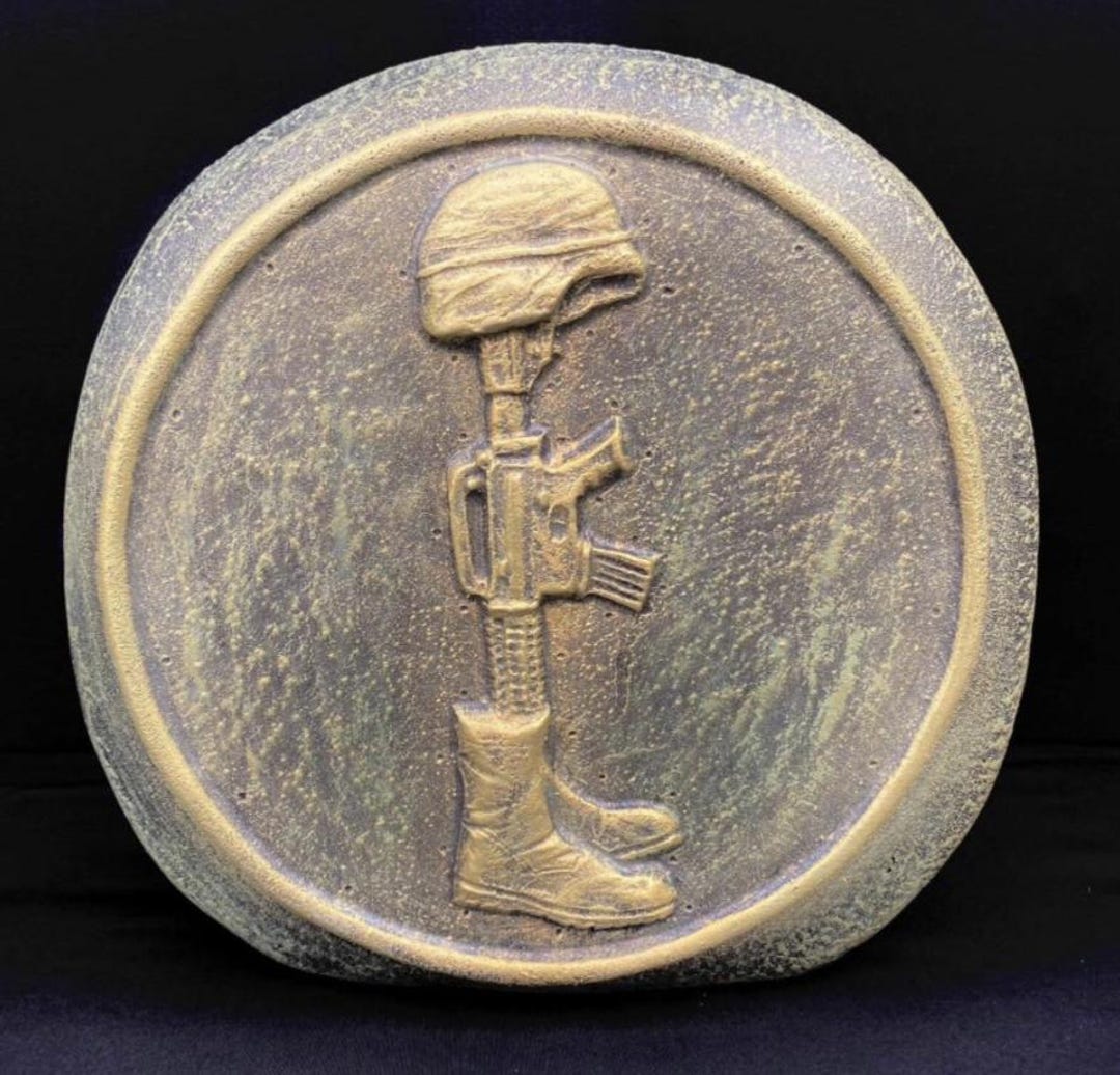 MILITARY Standing Rock Concrete Mold, Concrete Mold, Garden Rock Art - Etsy