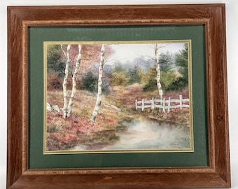 Framed Tranquil Landscape Owen Wexler 20 x 24