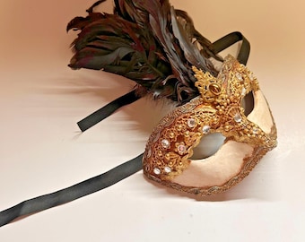 Venetian Masquerade Mask Made in Italy Costume Decor