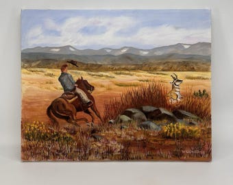 Original Westerm Oil Painting "Hill Country" by Marc Bitler