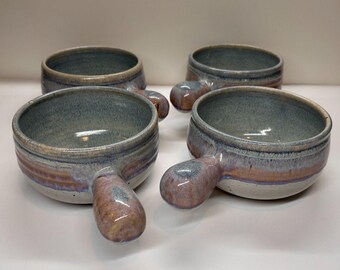Vintage Art Pottery Pieces Bend Oregon 5 Piece Set 4 Crock Bowls 1 Cheese Shaker