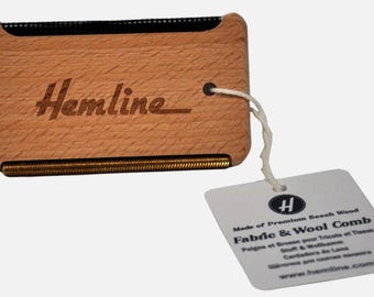 Hemline Fabric and Wool Comb ~ Remove fuzz, pills and lint from wool mats, fabrics and clothing