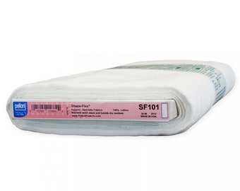 SHAPE FLEX WOVEN, All Purpose, Fusible Interfacing by Pellon - Choose black or white  or ivory ~ 1/2 Yard Cut ~ Pellon SF101