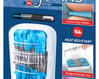MAGIC PINS ~ Choose package of 50 or 100 ~ Sewing and Quilting pins ~ 1 3/4" ~ Comfort Grip and Heat Resistant ~ Taylor Seville