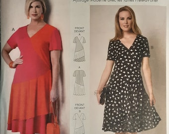 Misses'/Women's Loose-fitting Dress Pattern B6222 ~ Connie Crawford Design for Butterick ~  Multi-Size Sewing Pattern XS - XL