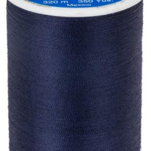 COATS  All Purpose Thread - 350 yards / 320 Meters ~ Choices: one spool of White, Navy, Black, Gray or Camel