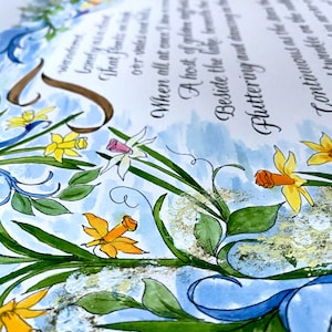 Daffodils/Dances with Daffodils/For Her/Gift for Her/Daffodils/Bright Colorful/For Nursery/For baby girl/For Mom/Yellow/8.5x11 or 11x14